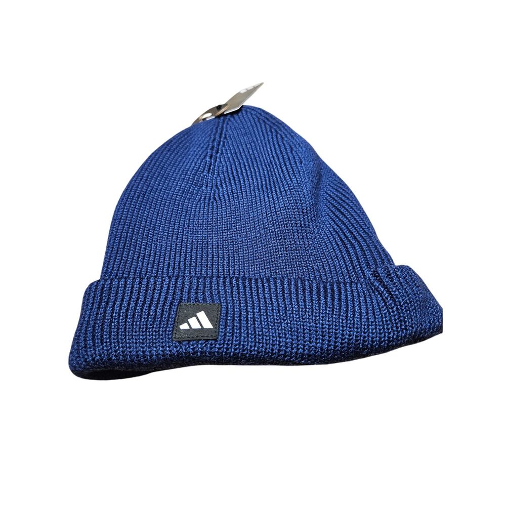 Adidas Men's Premium Fold Cuff Blue/Black Beanie OSFM